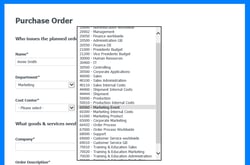 Easily Add Cost Centers to Forms